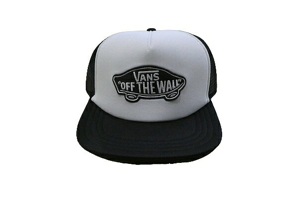 VANS バンズ　OFF THE WALL OTW オフザウォール パッチロゴ メッシュキャップ 白x黒