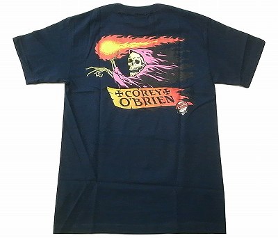 SANTACRUZ サンタクルーズ 2018 OBRIEN REAPER コーリー オブライエン Tシャツ 紺 ネイビー