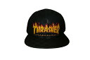 スラッシャー VANS x THRASHER スラッシャー バンズ コラボ TRUCKER CAP メッシュキャップ CHECKER FLAME 　BLACK　黒 ブラック