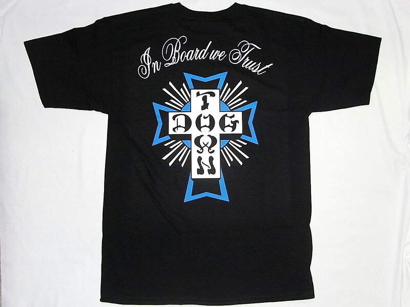 Rakuten - DOGTOWN ドッグタウン BOARD WE TRUST CROSS トラストクロス　Tシャツ 黒x青x白