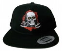 POWELL PERALTA パウエル RIPPER リッパー プリント SNAPBACK コットン スナップバックキャップ 黒 ブラック