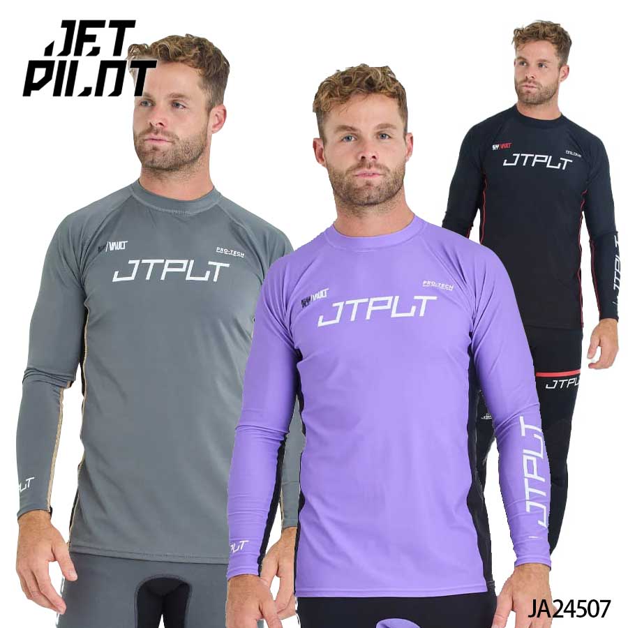 ジェットパイロット JETPILOT ラッシュガード メンズ RX VAULT LS RASHIE 長袖 ジェットスキー JA24507 2025新作