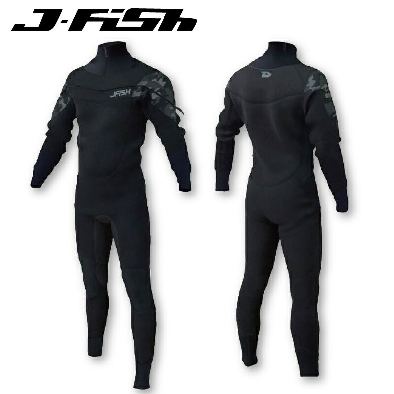 J-FISHウエットドライスーツ フルスーツ　3mm JFD-421　サーフィン　ジェットスキー ウエイクボード 冬..