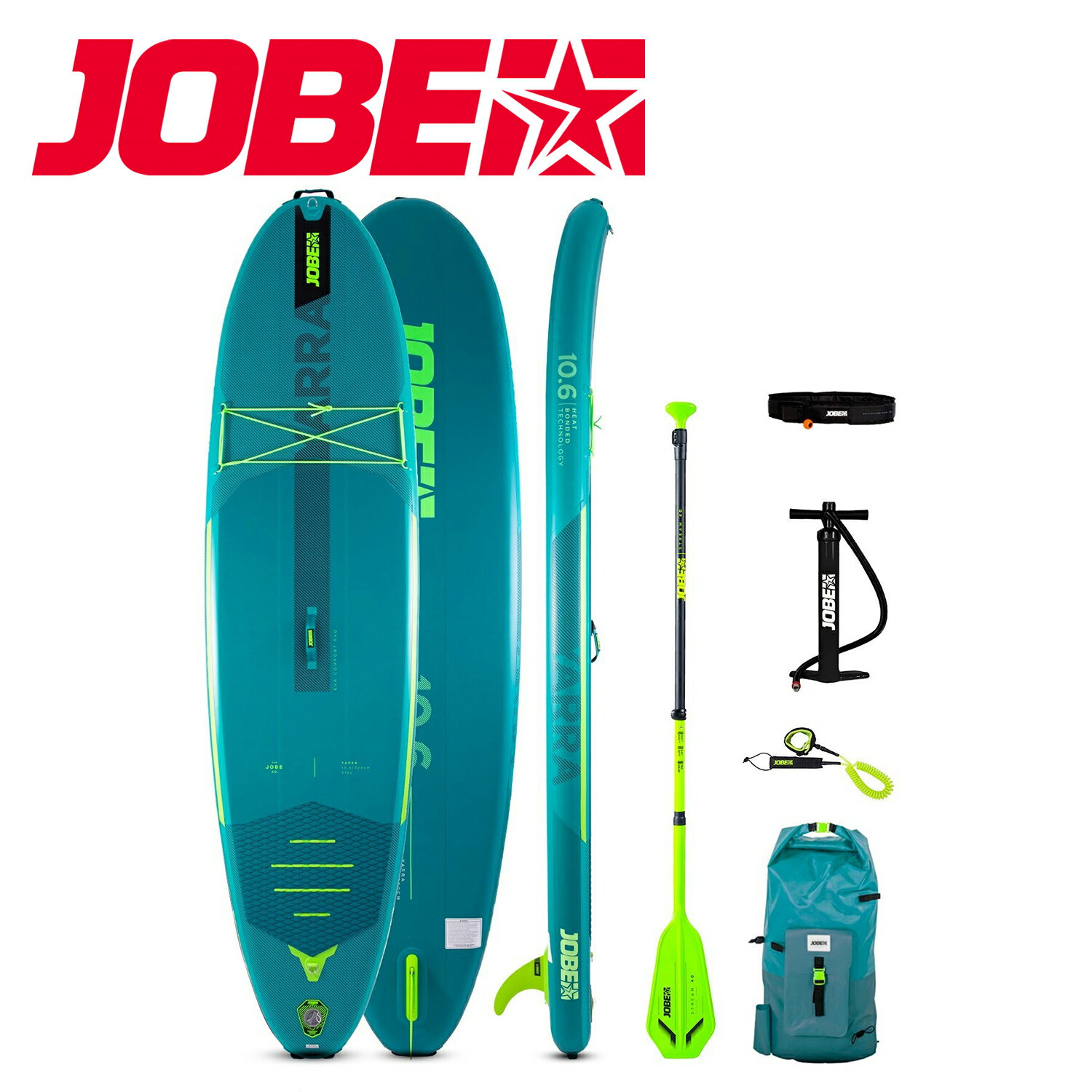 Jobe SUP スタンドアップパドルボード SUPボード Aero Yarra エアロ ヤラ サップボード 10.6パッケージ ティール Teal インフレー...