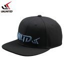 2025新作 UNLIMITED LOGO CAP ブランドロゴ キャップ 黒 ULC0651
