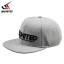 2025新作 UNLIMITED LOGO CAP ブランドロゴ キャップ グレー ULC0652