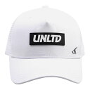 2025新作 UNLIMITED LOGO CAP ブランドロゴ キャップ 白 ULC0653