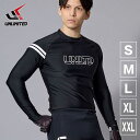 2025新作 UNLIMITED ラッシュガード 長袖 紫外線対策 ロングスリーブ ジェットスキー 黒 S-XXL ULR0621
