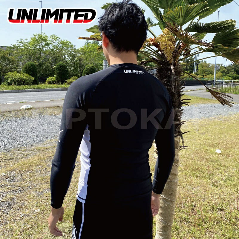 ラッシュガード　UNLIMITED HYDRO RASHIE 長袖　ULR0302 アンリミテッド　 ジェットスキー サーフィン プール SUP 紫外線防止