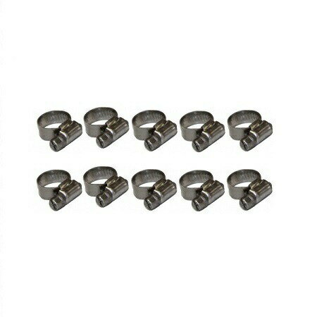 ゼブラ ホースクランプ 8?16mm 10個入 ステンレス制 JL50-816