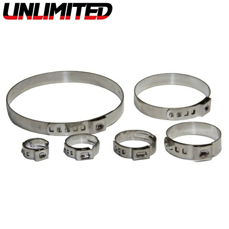 JSPTOKAI 楽天市場店で買える「絞り込み ホースクランプ 22.4〜25.6mm 10個入 ステンレス製 JL51-224256」の画像です。価格は1,760円になります。