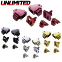 UNLIMITED ビレットスイッチケースキット L/R ( SEADOO 電子スロットル iTC / Iブレーキ iBR システム用) 黒/銀/赤/黄 UL3...
