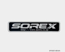 ヒッチ ステッカー 1枚 ブラック SOREX 純正 STKS01-BKHA