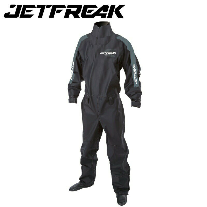 ドライスーツ ソックスタイプ バックファスナー 完全防水 JETFREAK ジェットスキー ボート ヨット 水上バイク ファブリックドライスーツ