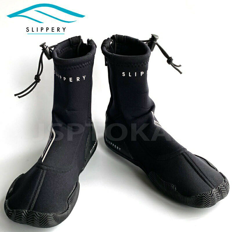 SLIPPERY マリンブーツ AMP BOOTS ジェットスキー ハイカット 男女兼用 ユニセックス 黒 25-28cm