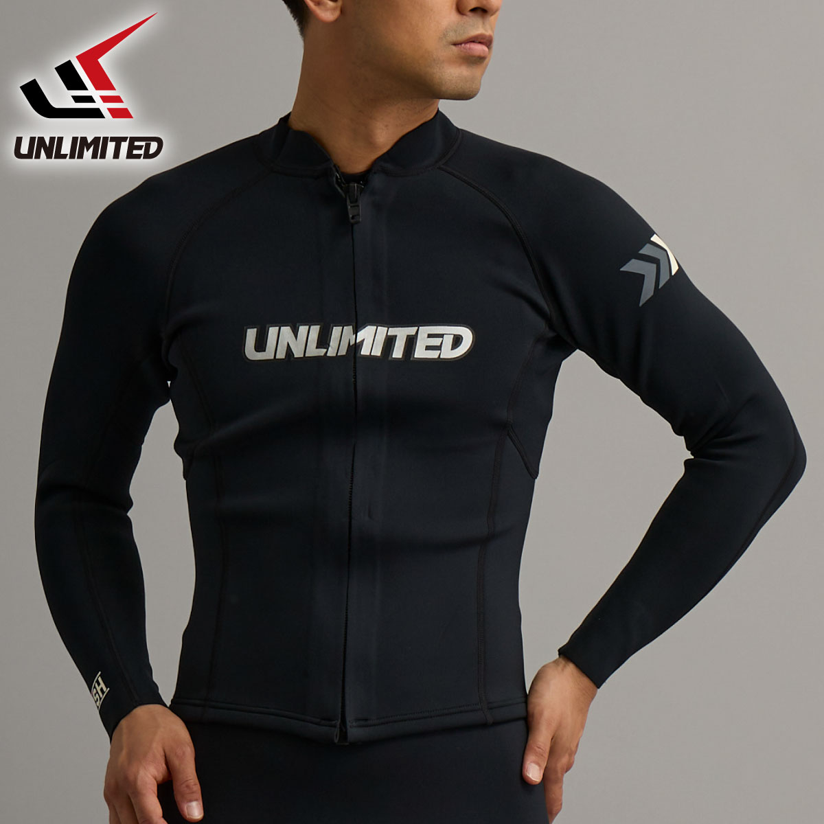 UNLIMITED RUSH ウェット ジャケット メンズ ジェットスキー 大きいサイズ 黒 S-XLW UWA2230