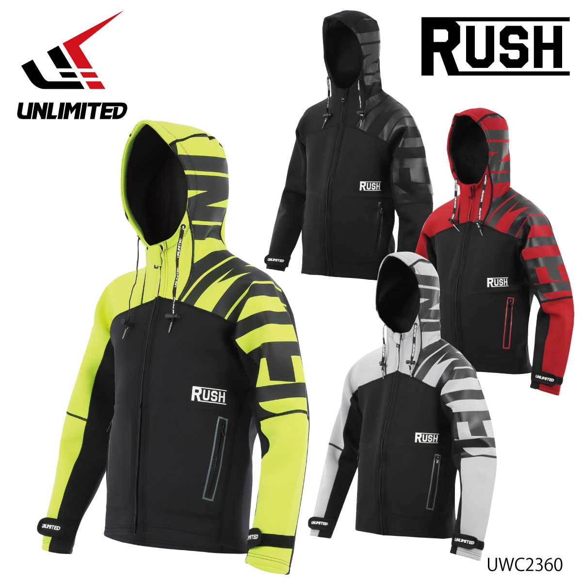 UNLIMITED RUSH マリンコート COMPETITION COAT ネオプレンコート ボートコート 海 防寒 ジェットスキー 水上バイク UWC2360