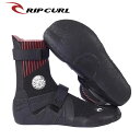 RIPCURL FBOMB 3mm 秋冬用 サーフブーツ 防寒 ベルトタイプ マリンスポーツ 黒 23-29cm WBO1HF
