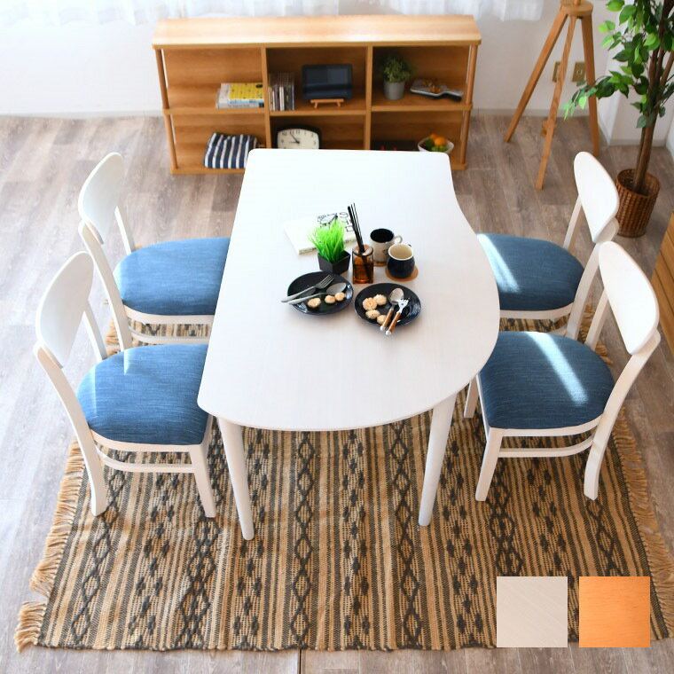 ダイニングテーブルセット 4人掛け 幅130cm 4点セット カントリー ウィンザー 4人 半円型 ビンテージ アンティーク オーク 突板 木目 ベンチ 食卓 ダイニングチェア おしゃれ カフェ ダイニング4点セット 半円テーブル チェア 木製 ダイニングテーブル ダイニングベンチ