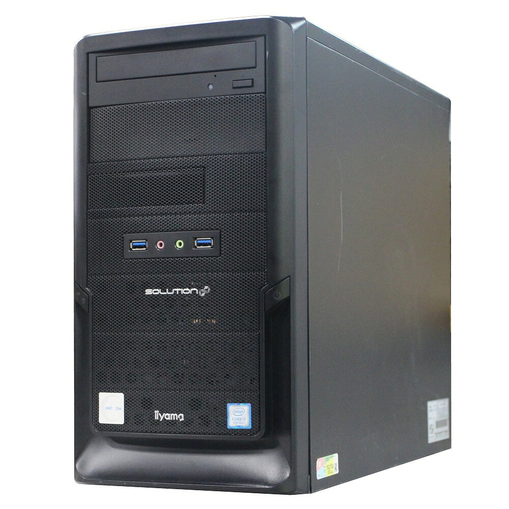 送料無料 2017年モデル 自作 IstDXi-M037Ai7 単体 Windows11 64bit Quadro P2000 Core i7 8700 メモリー8GB 高速SSD512GB（M.2-NVMe）+高速SSD512GB（M.2-NVMe） DVDマルチ 中古デスクトップパソコン 中古 パソコン【30日保証】1242793