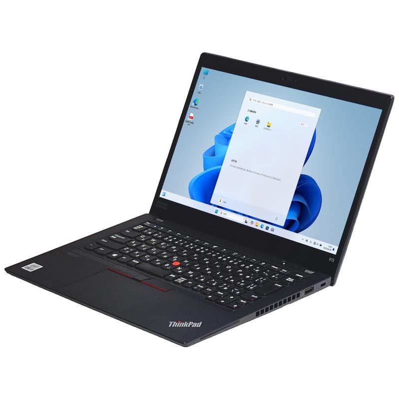 送料無料 2019年モデル lenovo ThinkPad X13 Gen1 Windows11 64bit Core i7 10510U メモリー32GB 高速SSD512GB 無線LAN WEBカメラ HDMI B5サイズ 13インチ モバイル フルHD液晶 中古ノートパソコン 中古 パソコン【30日保証】20006772
