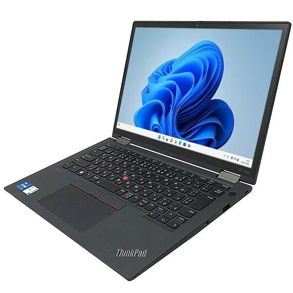 ■今ならポイント3倍■送料無料 2021年モデル lenovo ThinkPad X13 Yoga Gen2 Windows11 64bit WEBカメラ Core i5 1135G7 メモリー8GB 高速SSD256GB 無線LAN タッチパネル 2 in 1 B5サイズ 13インチ モバイル フルHD液晶 タッチパネル 中古ノートパソコン 中
