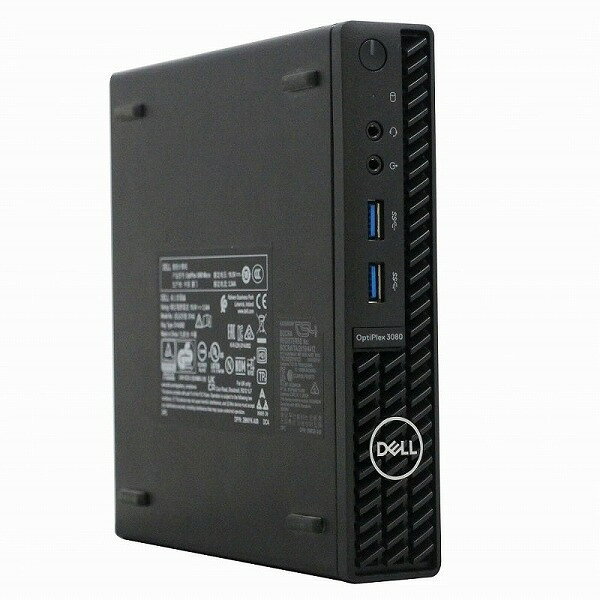 DELL - 送料無料 2019年モデル DELL OPTIPLEX 3080 Micro 超小型デスク 単体 Windows11 64bit HDMI Core i5 10500T メモリー16GB 高速SSD500GB 中古デスクトップパソコン 中古 パソコン【30日保証】20021731