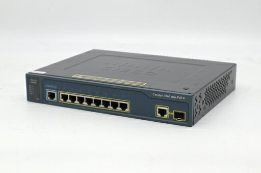 Cisco Catalyst 3560-8PC中古 本体のみ L3スイッチ ポート数：8 WS-C3560-8PC-S 1900100