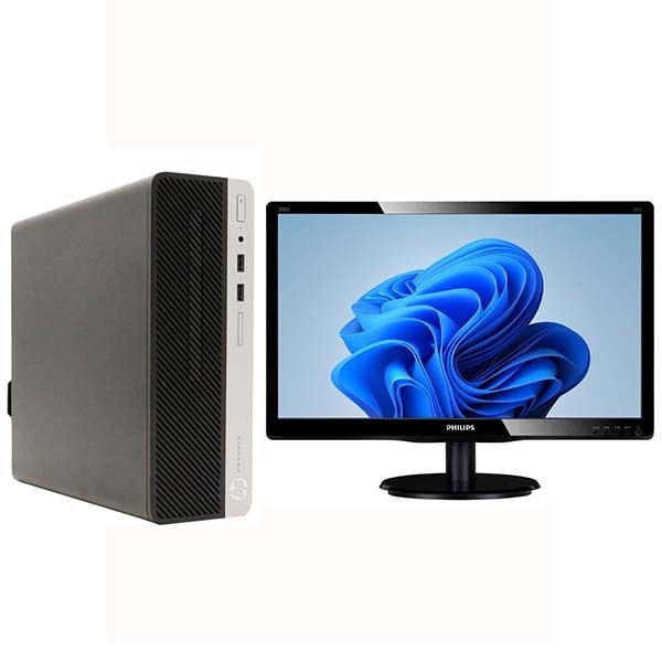 送料無料 2018年モデル HP ProDesk 400 G6 SFF 液晶セット Windows11 64bit 第9世代 Core i3 メモリー8GB HDD500GB 中古デスクトップパソコン 中古 パソコン【90日保証】1231289a