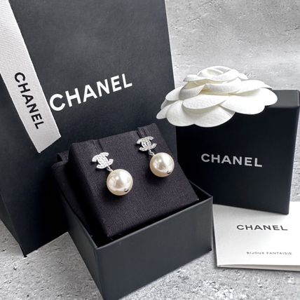 シャネル ピアス（レディース） CHANEL ココマーク パール ピアス