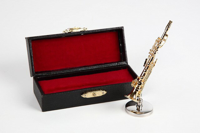 ミニチュア楽器 ソプラノサックス 1/12サイズ