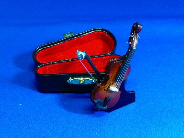 ミニチュア楽器 バイオリン 7cm