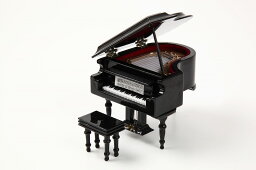 ミニチュア楽器　グランドピアノ　9cm　黒