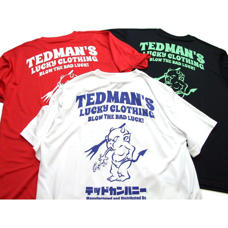 テッドマン tシャツ メンズ 半袖Tシャツ TDRYT-1100 シルキードライTシャツ TEDMAN’S