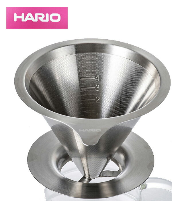 コーヒー ドリッパー HARIO ステンレスWメッシュ ドリッパー 1-2杯用 ハリオ ペーパーフィルター不要 いつもと違う美味しさを追求 DMD1