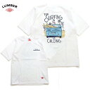 ランバー lumber tシャツ 波をチェックするサーファー 221366 FUN SURFING 半袖Tシャツ 男女兼用 LUMBER サーフボード アウトドアシリーズ 波乗り待ち