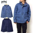 HOUSTON hhfjWPbg ~^[fjp[J[ q[Xg 51142 3C[fjlCr[p[J YWPbg 3LAYER DENIM NAVY PARKA