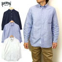 メンズ 長袖シャツ HOUSTON クラシック オックスフォードシャツ ヒューストン カジュアル 41065 OXFORD BD SHIRT CLASSIC FIT(4)