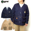 grn Yt@bV W[A[Gk@[NX WPbg@GU112017@WORKS V-NECK COVERALL@Jo[I[@J[fBK