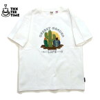 サボテン パッチワークTシャツ THX_TEE_TIME サンクスティータイム 男女兼用 半袖Tシャツ grnからTTTへ 多肉植物t 2022半t TU221002F-C