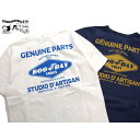 ダルチザン 吊り編みプリントTシャツ STUDIO D' ARTISAN 8102A 日本製 メンズ 半t プリントTee 吊り編みtシャツ