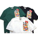 パンディエスタ 半袖Tシャツ パンダ柄 ポケットTシャツ pandiesta japan メンズ レディース カットソー カラフルなポケットから熊猫が顔を出しています 554350