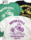 ダルチザン USAコットン モーターサイクル プリントTシャツ 8149A 日本製 メンズ 半t 半袖Tシャツ