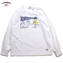 LUMBER ロングTシャツ ピーナツ スケボー 男女兼用 長袖Tシャツ ランバー ちょうどいいルーズ感のリブ付きロンT 242540