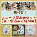 選べる「キューブ型お米2個」と「炊き込みごはんの素」セット 　贈答・ギフト・内祝い・お祝い・お礼・挨拶