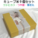 【送料無料（沖縄を除く）】キューブ型お米セット9個組【コシヒカリ・つや姫・雪若丸】お祝い・お礼・お返し・内祝・プレゼント・贈答　米ギフト