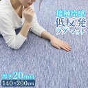 10周年記念SALE!【ジャンル大賞!】 低反発 ラグ ラグマット 夏用 接触冷感 140×200cm ひんやり ラグマット 低反発 厚20mm 防音 フロア ...