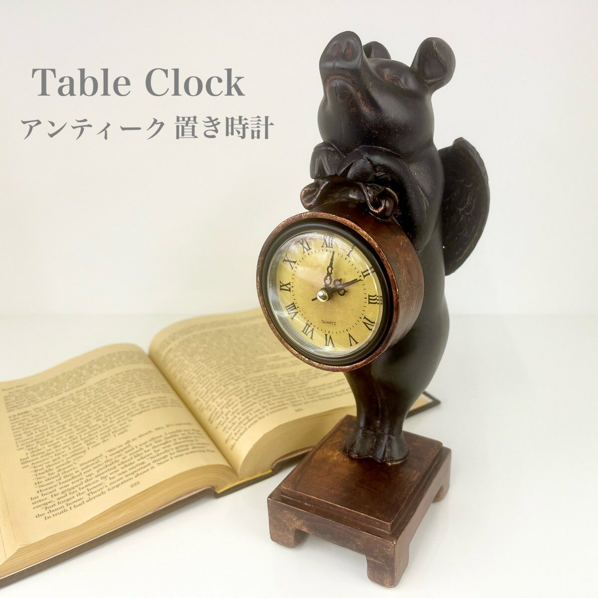 お値下げ✢スペイン製✢ヴィンテージ天使の置時計✢動作確認済 【公式