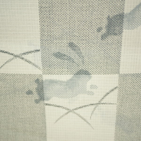 浴衣 反物 日本製 高級紅梅織り 綿麻（アイボリー うさぎ柄）レディース 女性 麻混 お祭り 花火 涼しい