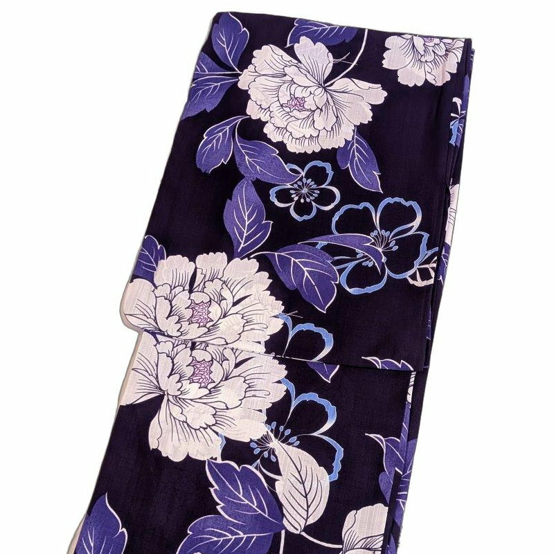 樂天商城 - 浴衣 レディース 夏着物 （牡丹柄 濃紺系）新吸汗速乾 日本製生地 カルキュロ CALCULO 高級 上質 上品 大人 浴衣 単品 女性 和装 デート お祭り 夏祭り 花火